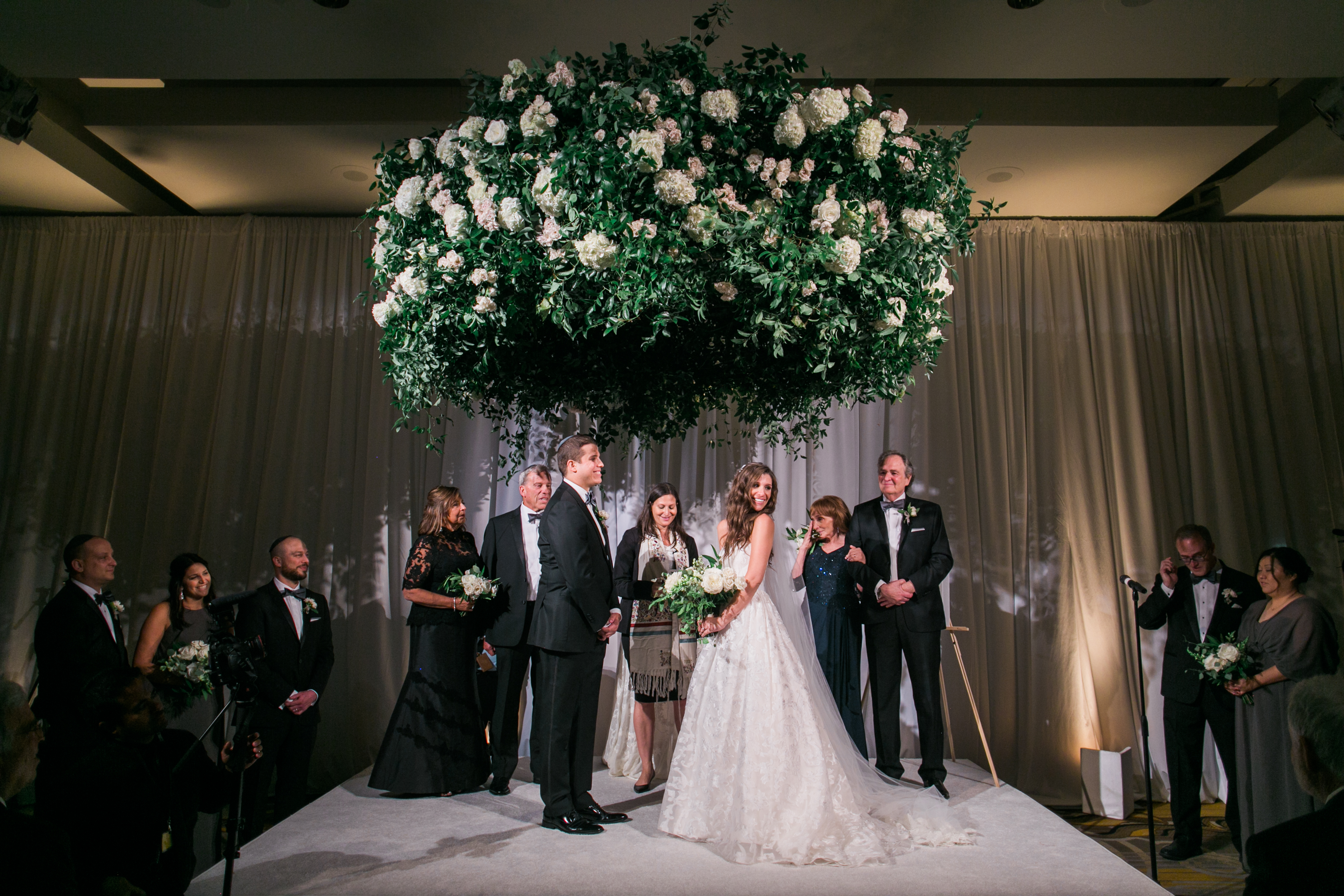 Suspended Chuppah Wedding Ceremony at Four Seasons in Washington, DC
