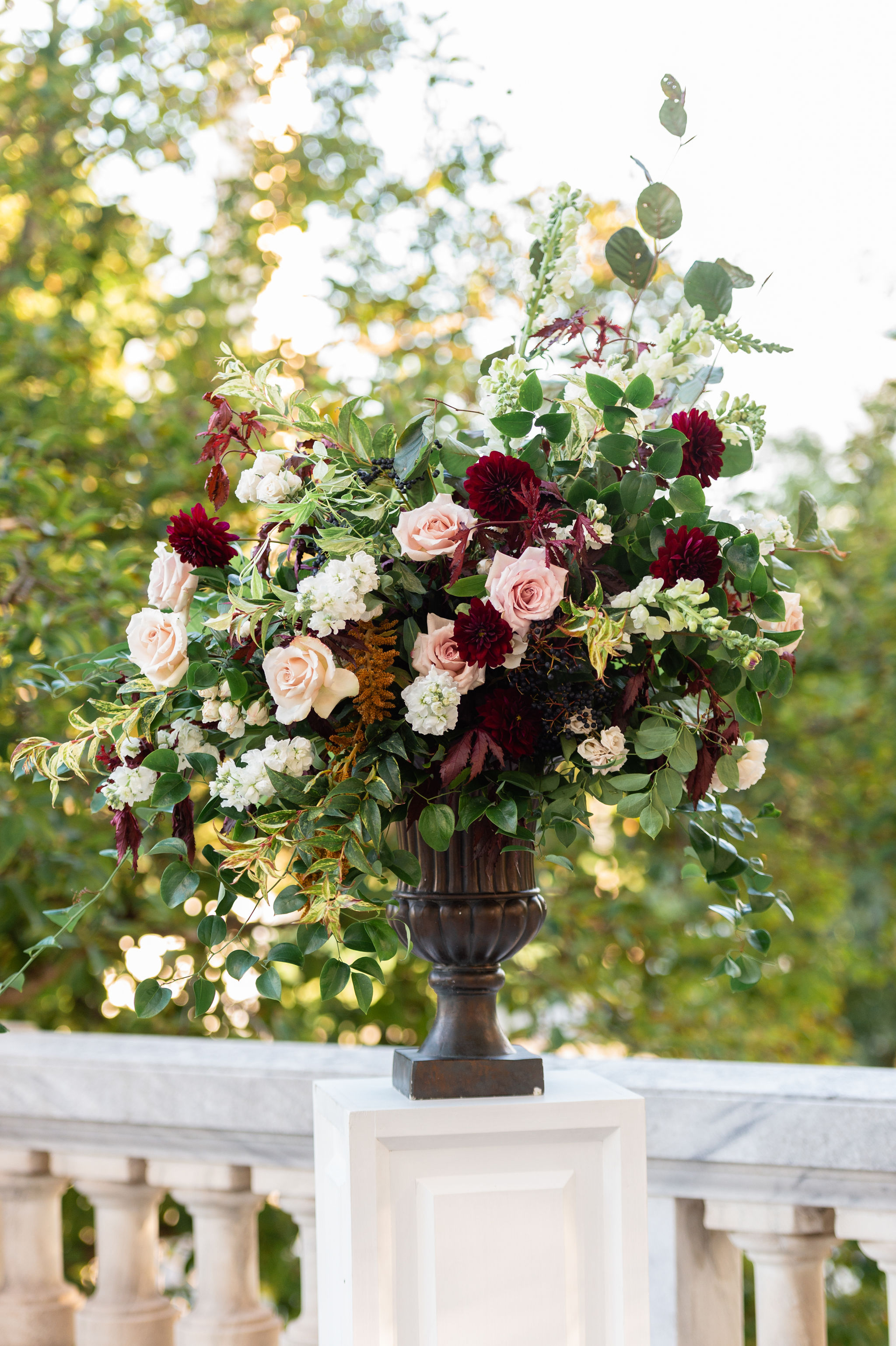 Dramatic Tree Centerpieces at DAR in Washington, DC - Sweet Root ...